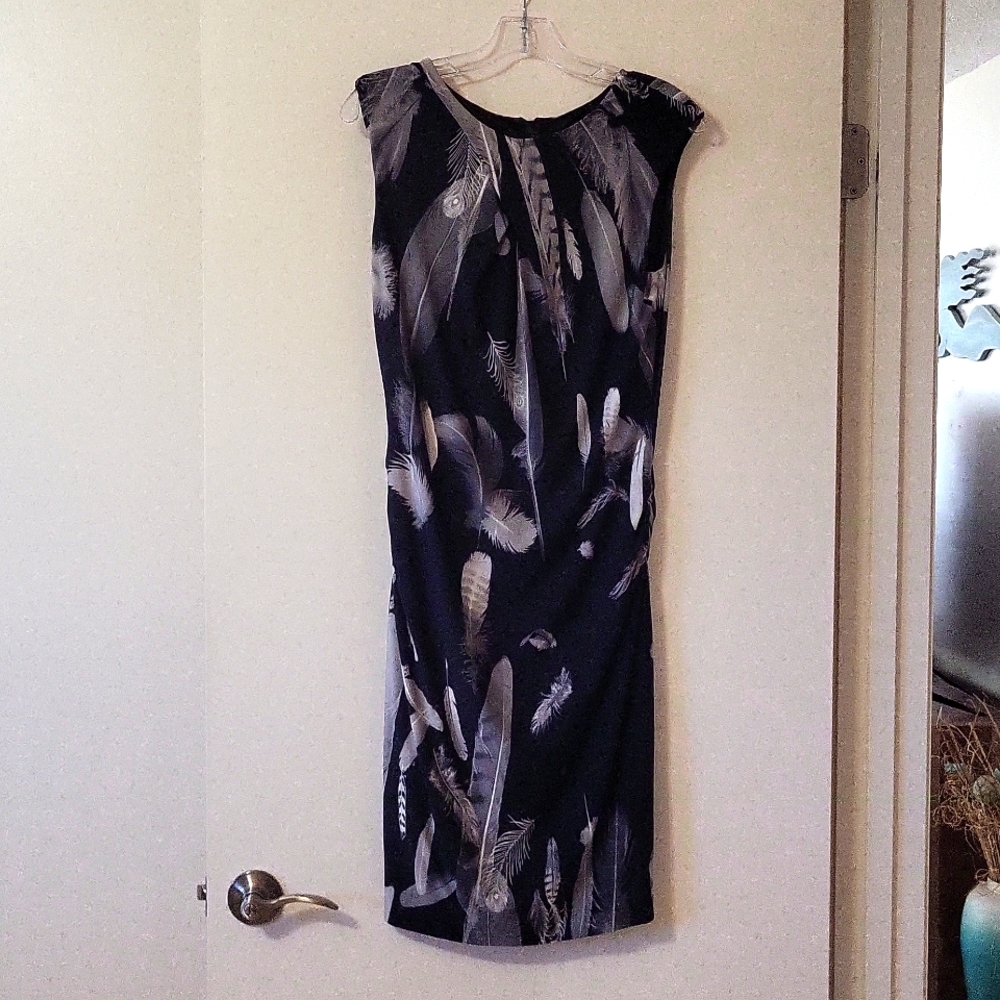 Bionco Nygord size 8 black with feathered tight fitting super soft past the knee
